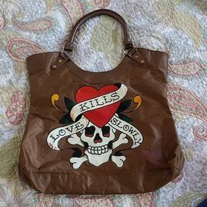 Ed Hardy Love Kills Slowly Purse
